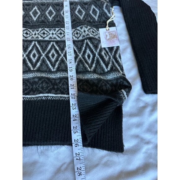 Jessica Simpson Sweater Sz M Black Gray Turtleneck Ribbed Long Sleeves NEW - Picture 12 of 12